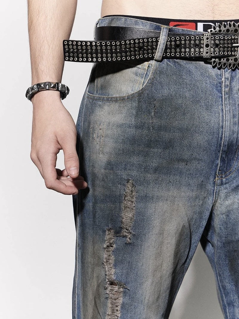【DND4DES】DISTRESSED DUSTY FLARED JEANS