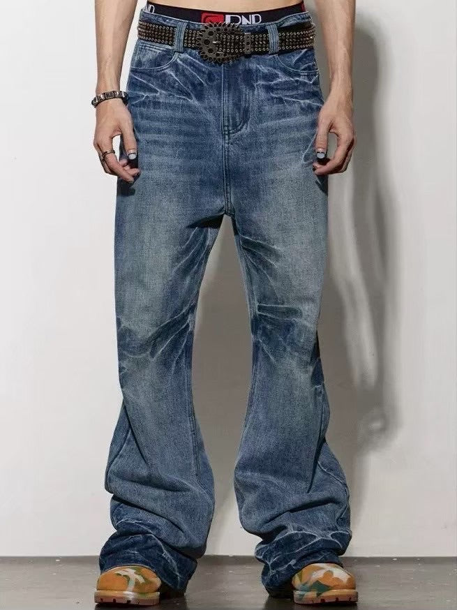 【DND4DES】MUSTACHE WASHED FLARED JEANS