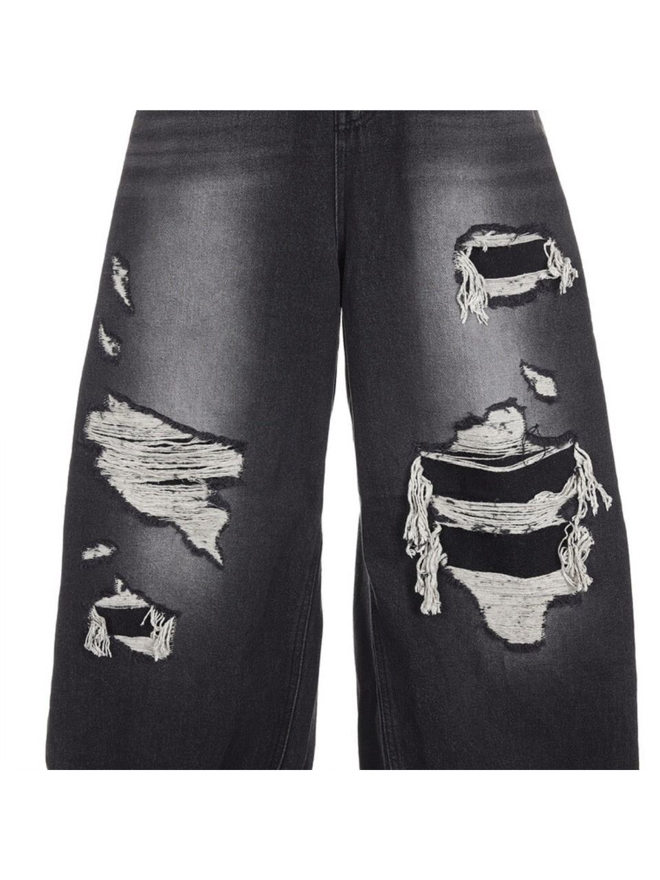 SURGERY】surgery double folding over wide baggy jeans – PRESSING
