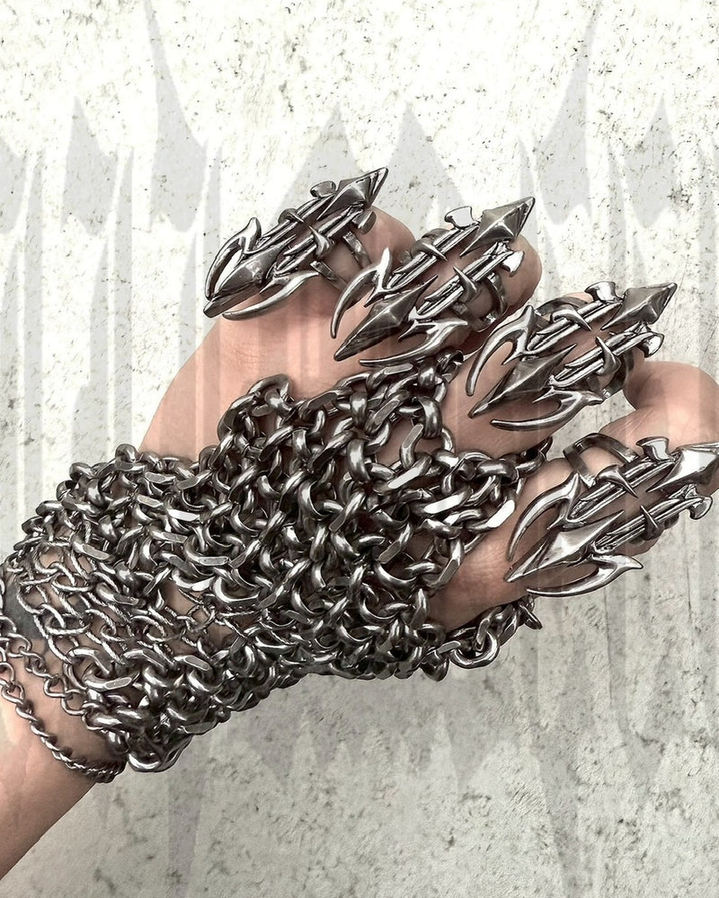 【IIIMIII】Spike Gothic Ring / 【イアミ】スパイクゴシックシルバーリング