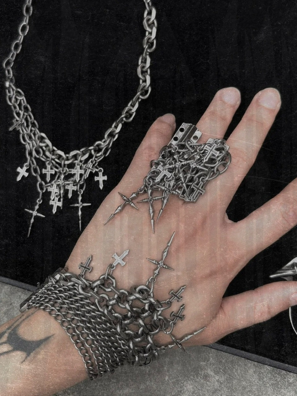 IIIMIII】Barbed Wire Armor Ring – PRESSING WEB SHOP