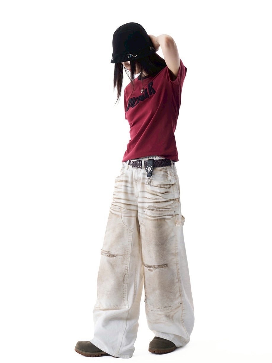 【AAKAM】ROCKSTAR Boucle Half Top