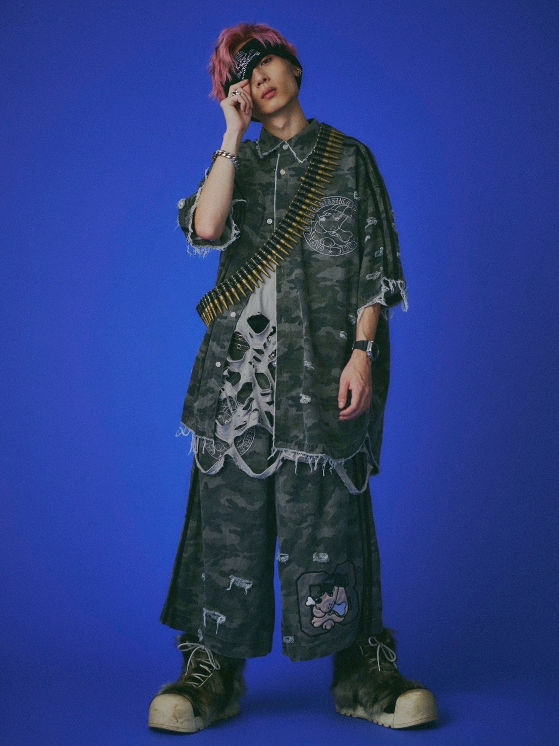 GALFY】カモフラかも？ボロボロシャツ – PRESSING WEB SHOP