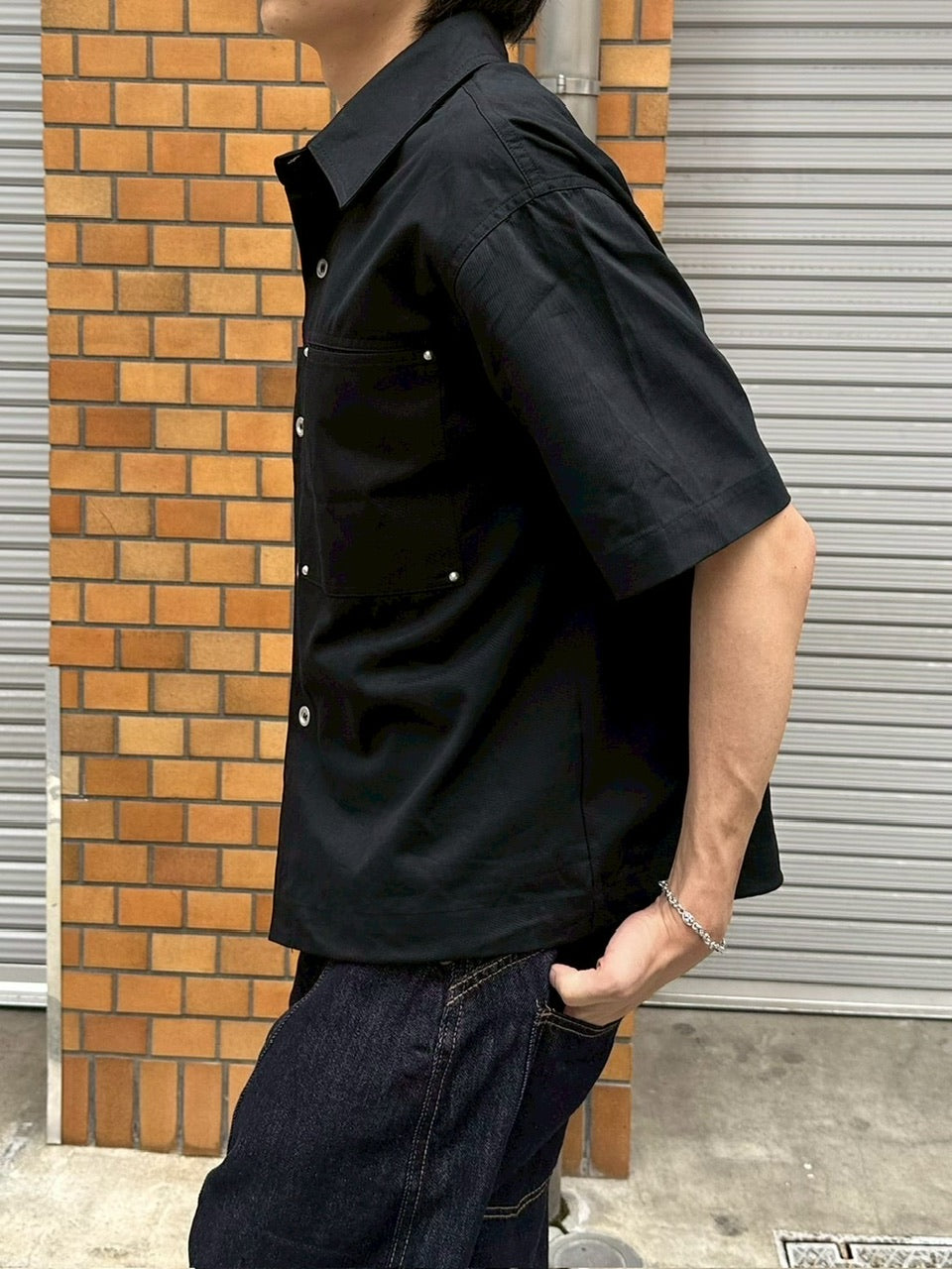 受注制【youll】rib cotton shirt jacket (2color)