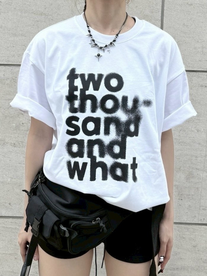 受注制【nmtc +】blurry design tee (3color)