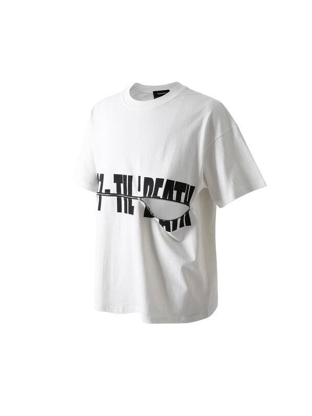 【roaringrad】LAYERED ZIPPER T-SHIRTS / 【ロアリングラド】レイヤードジッパーロゴ半袖Tシャツ