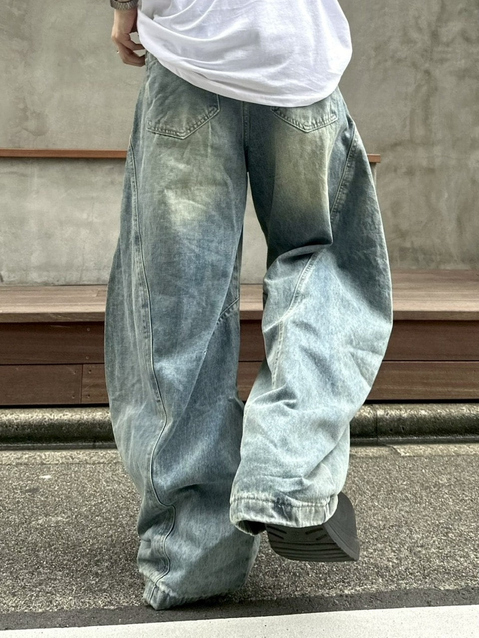 受注制【youll】vintage balloon denim pants