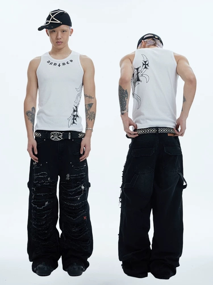 【DND4DES】JEWELED LUMBERJACK PANTS