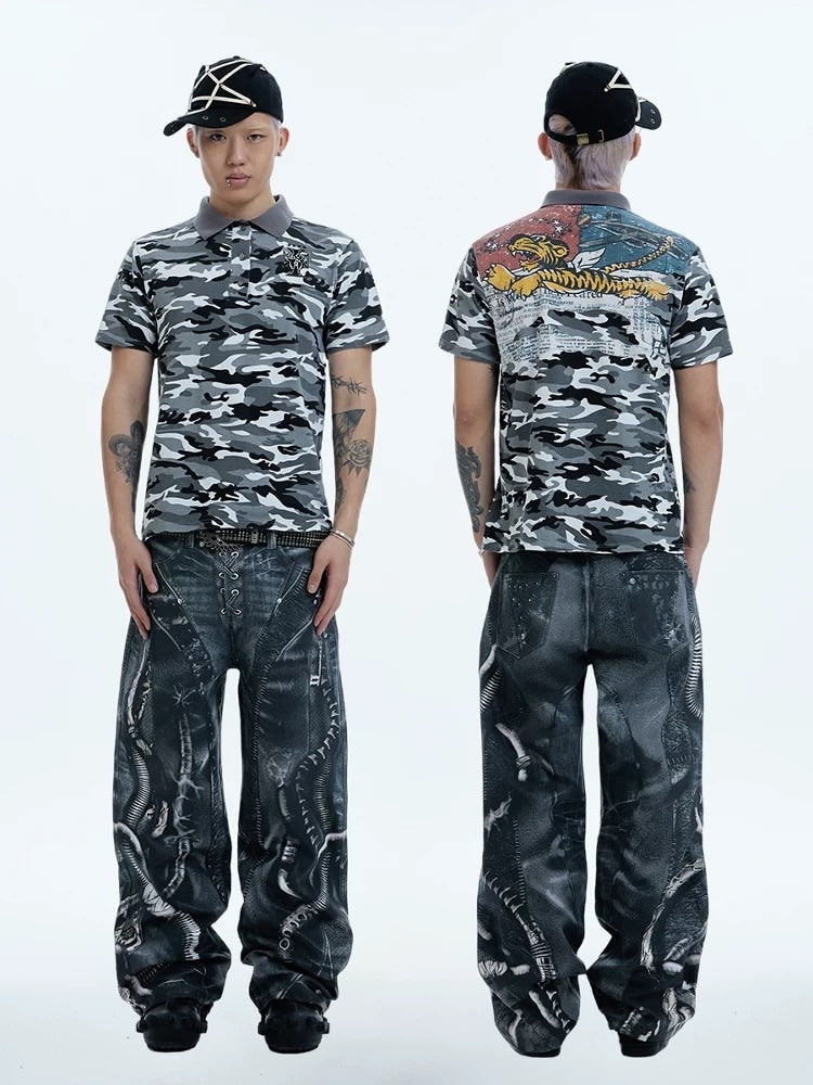 【DND4DES】ALIEN VENOM PRINTED PANTS