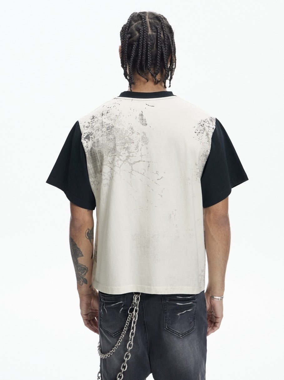 【DND4DES】STAR HOT DIAMOND CONTRAST COLOR T-SHIRT