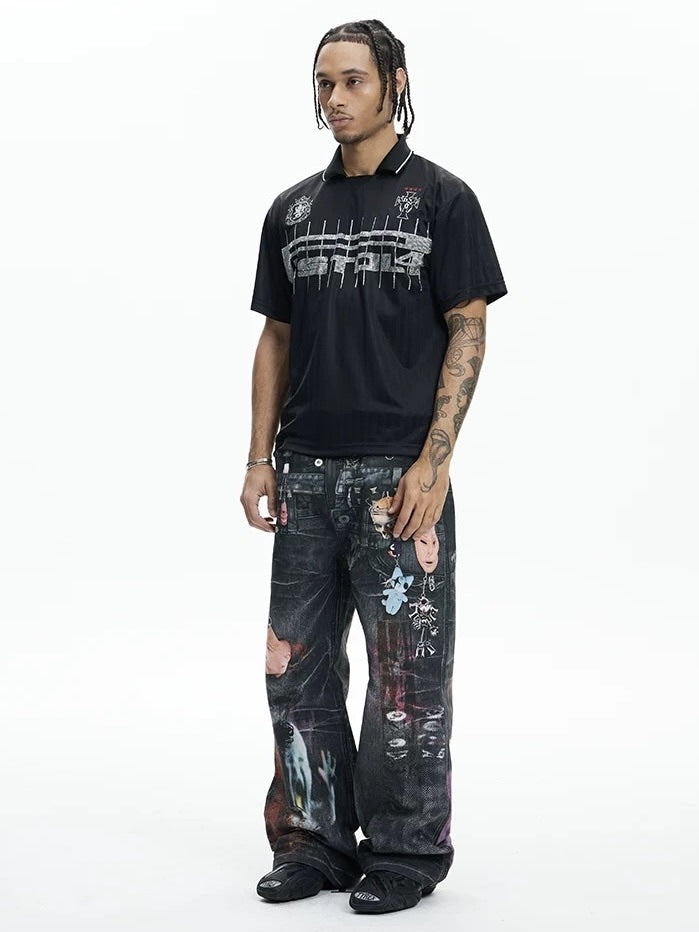 【DND4DES】MULTI-WAIST PENDANT GRAPHIC PANTS