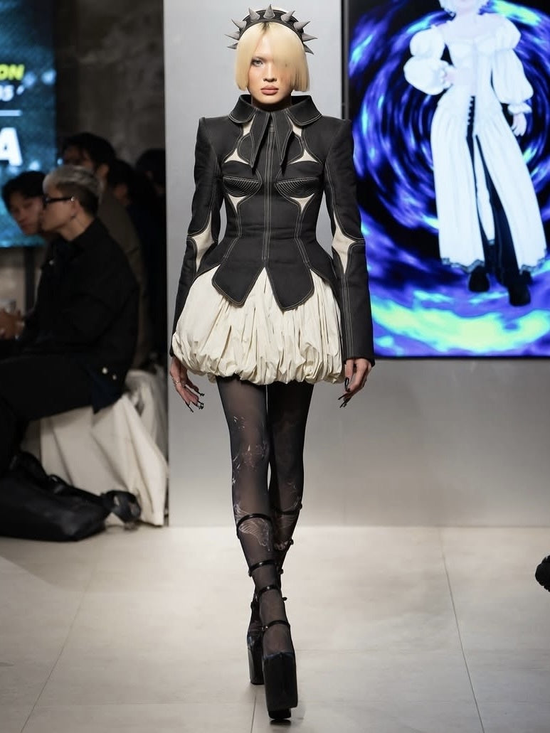 【La Lune】STORMY JACKET / 【ラリュンヌ】パッチワークデニムジャケット