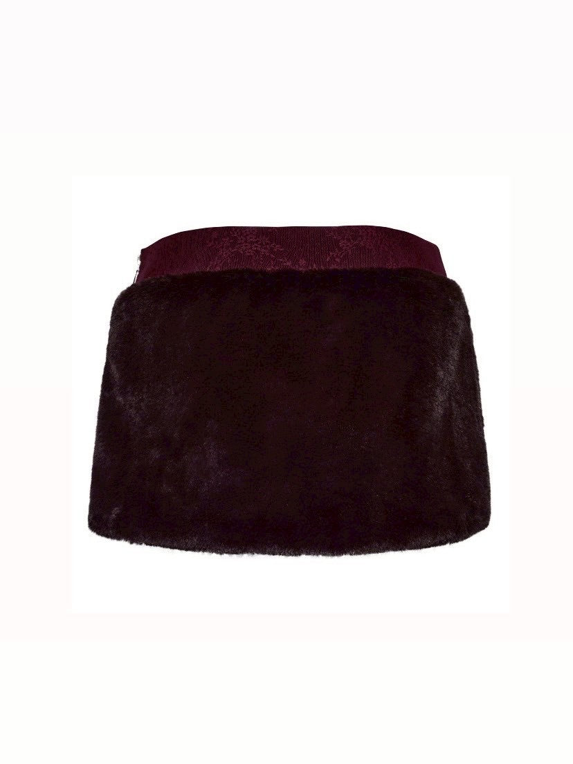 【La Lune】BLOOD MOON SKIRT / 【ラリュンヌ】トライバルステッチファーミニタイトスカート