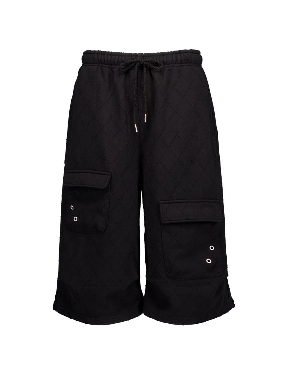 【SETUP‐EXE】PUNCHING BERMUDA SWEATPANTS / 【セットアップエグゼ】パンチングバミューダスウェットショートパンツ