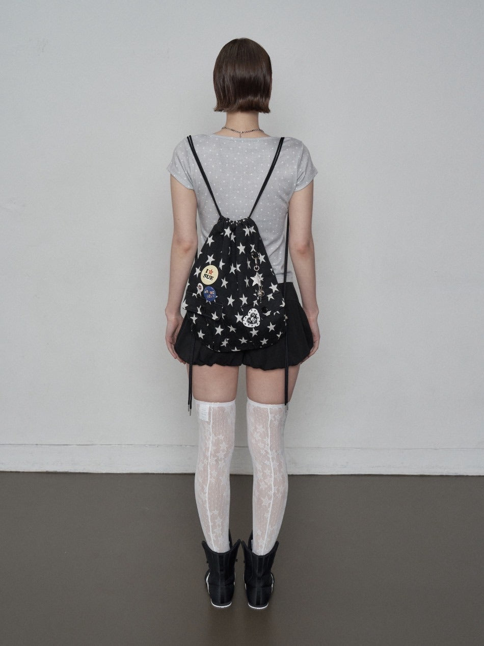 SETUP‐EXE】STAR POCKET GYM SACK / 【セットアップエグゼ】スター