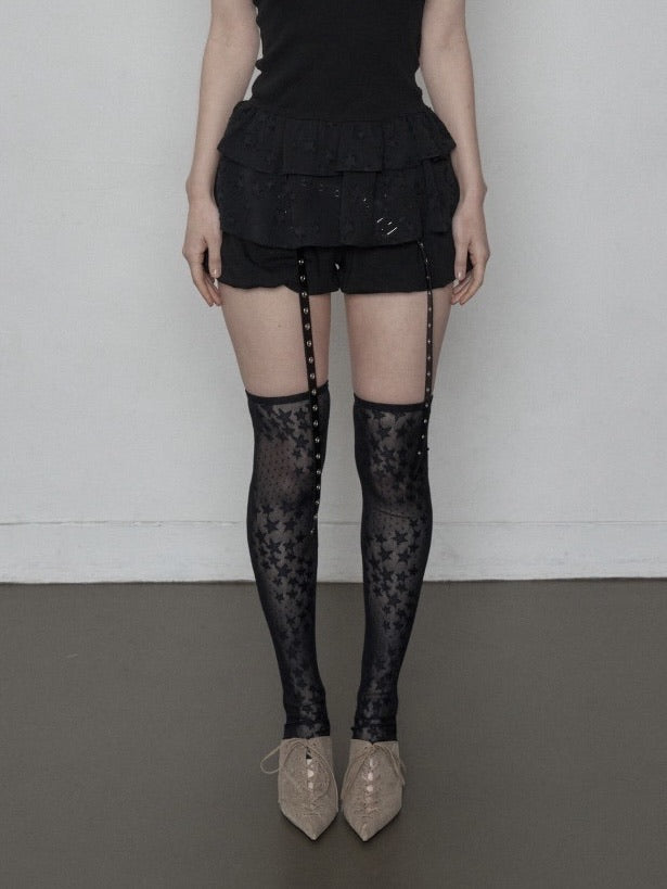 【SETUP‐EXE】STAR HIGH SOCKS / 【セットアップエグゼ】スターハイソックス