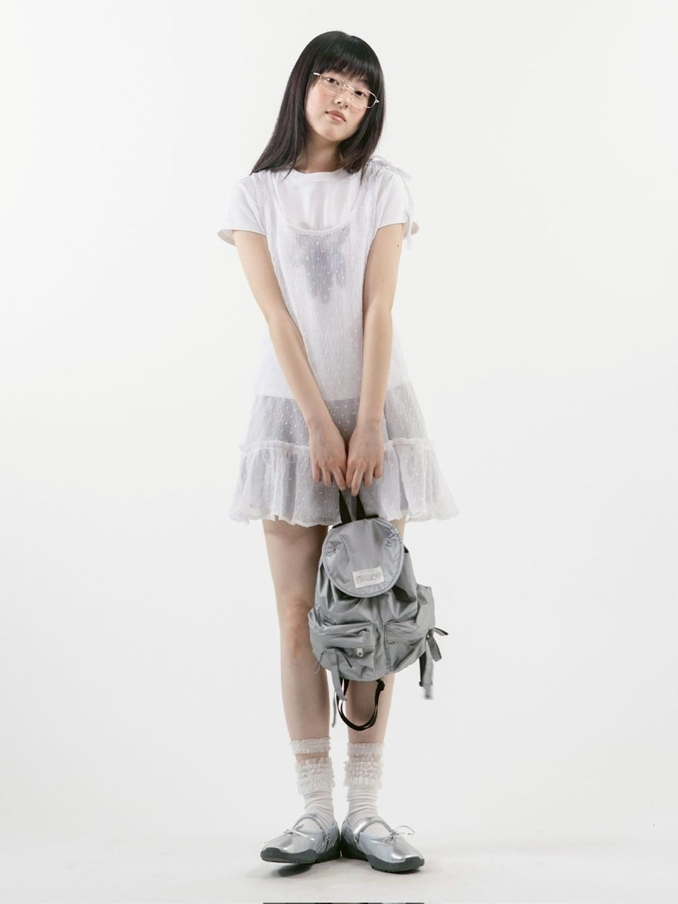 【TUOMIO】FRILL LAYERED DOT DRESS / 【トゥオミオ】フリルレイヤードドットワンピース