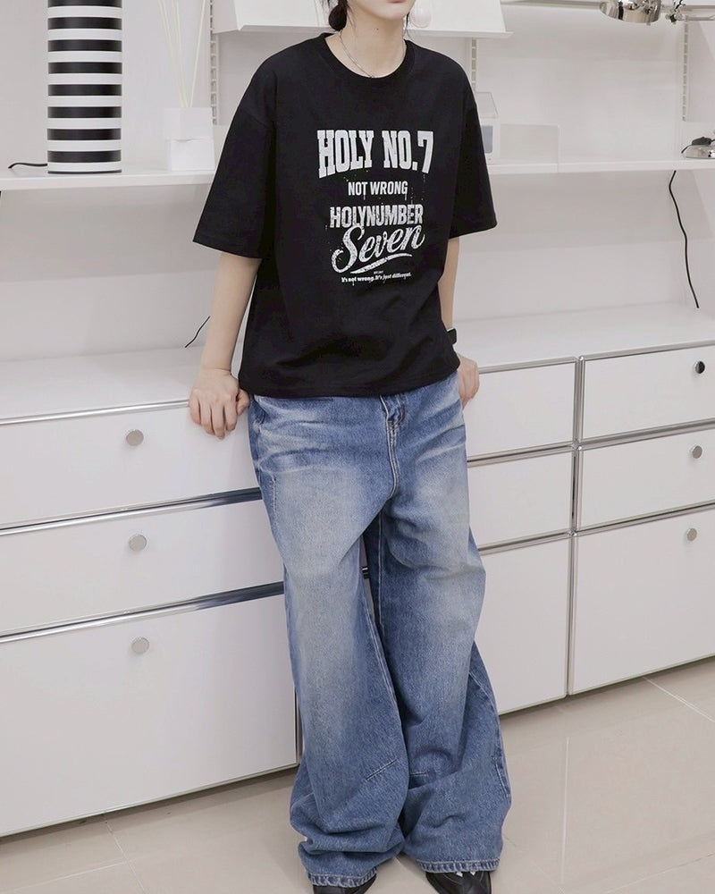 【HOLY NUMBER 7】Graphics Archive Short Sleeve T-Shirt 8 / 【ホーリーナンバー セブン】グラフィックアーカイブ半袖Tシャツ