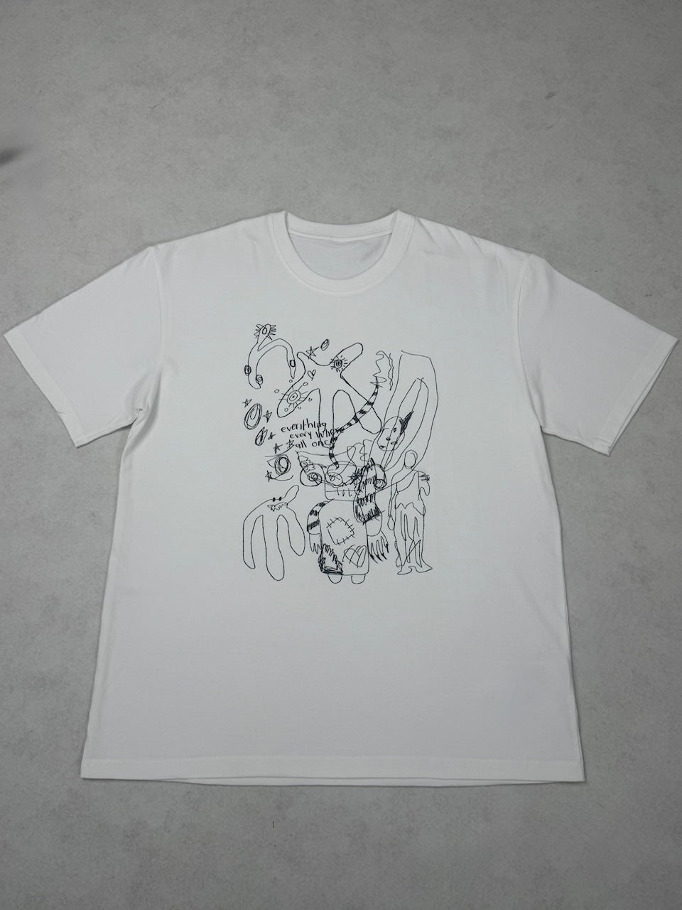 国際配送【Nerd out XU】sketch pattern tee