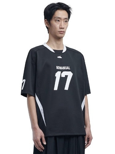 【NOMANUAL】17 MESH BLOCK FOOTBALL JERSEY