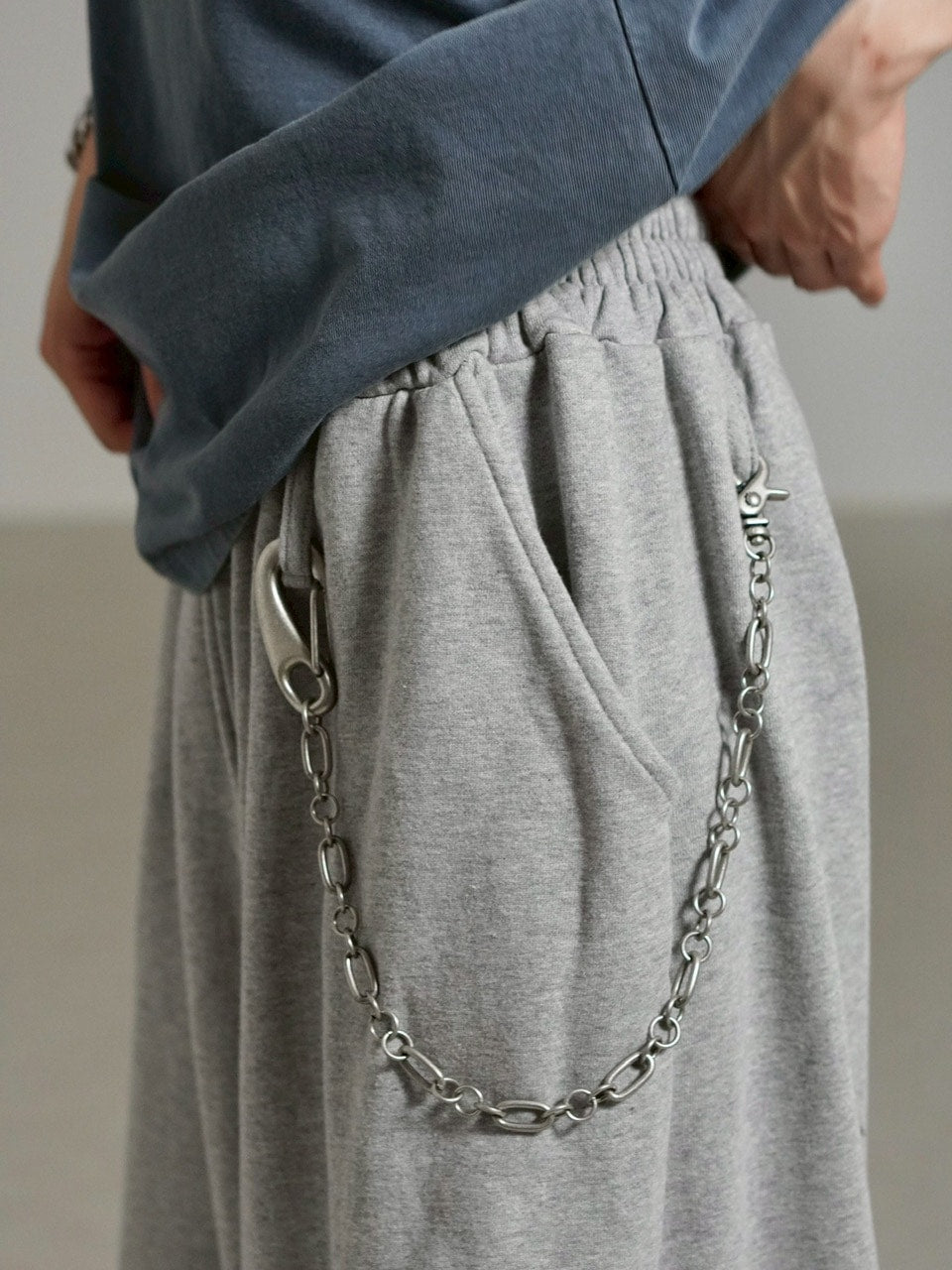 【Chikashitsu +】full length damage sweat pants / 【チカシツプラス】フルレングスダメージスウェットパンツ (3color)