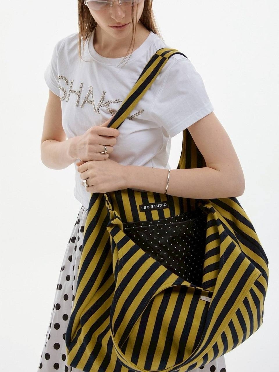 【ESC STUDIO】easy peasy bag/ 【イーエスシーステュディオ】イージーピージートートバッグ