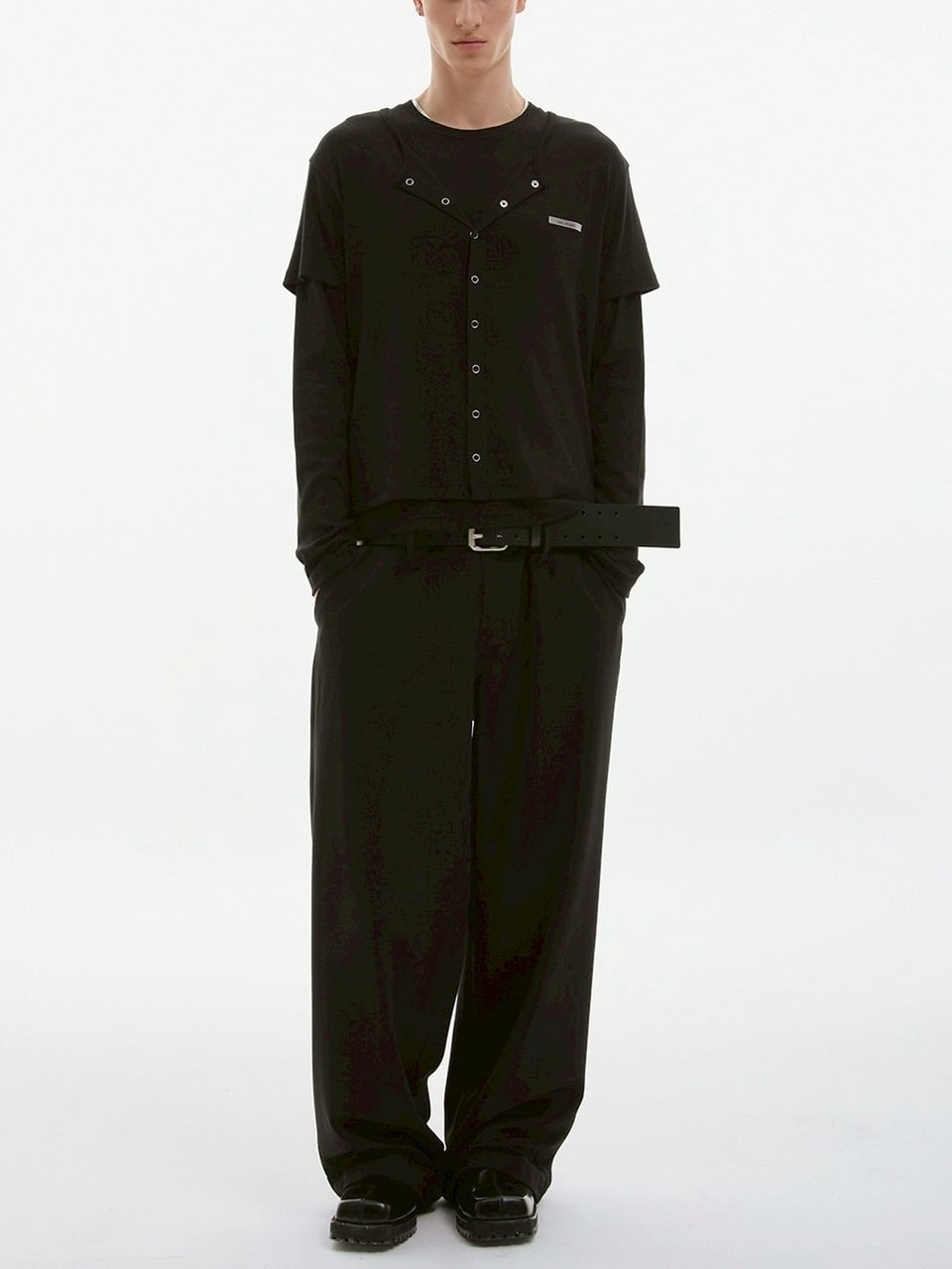 【ESC STUDIO】bulky leather belt/ 【イーエスシーステュディオ】バルキーレザーベルト