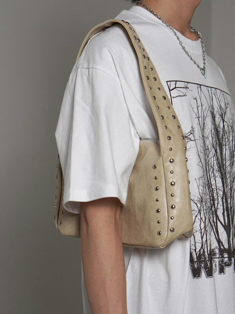 受注制【Chikashitsu +】square studs bag – PRESSING WEB SHOP