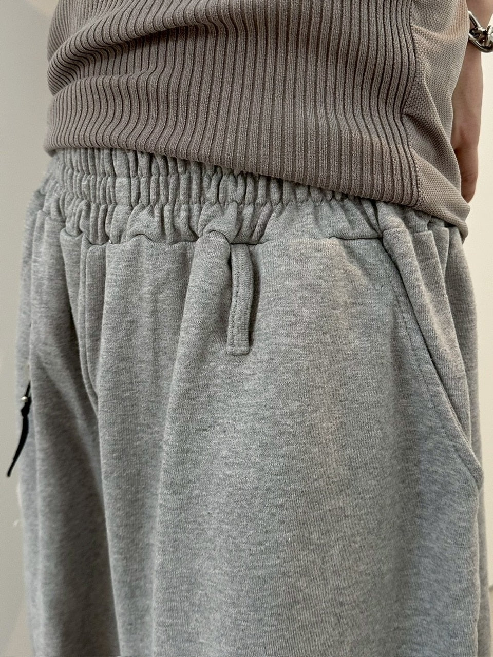 【LUV CODE】damage wide sweat pants (3color)