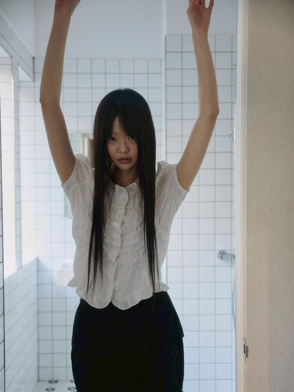 【FLAREUP】Saya Frill Puff Blouse