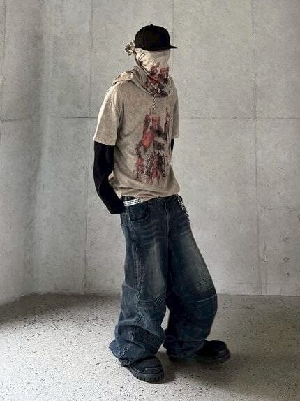 【roaringrad】CRUSADER WASHED OVER T-SHIRT / 【ロアリングラド】クルセイダーウォッシュドオーバー半袖Tシャツ