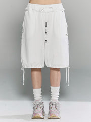 【CHERRYQUIRI】stud twinkle jogger bermuda pt