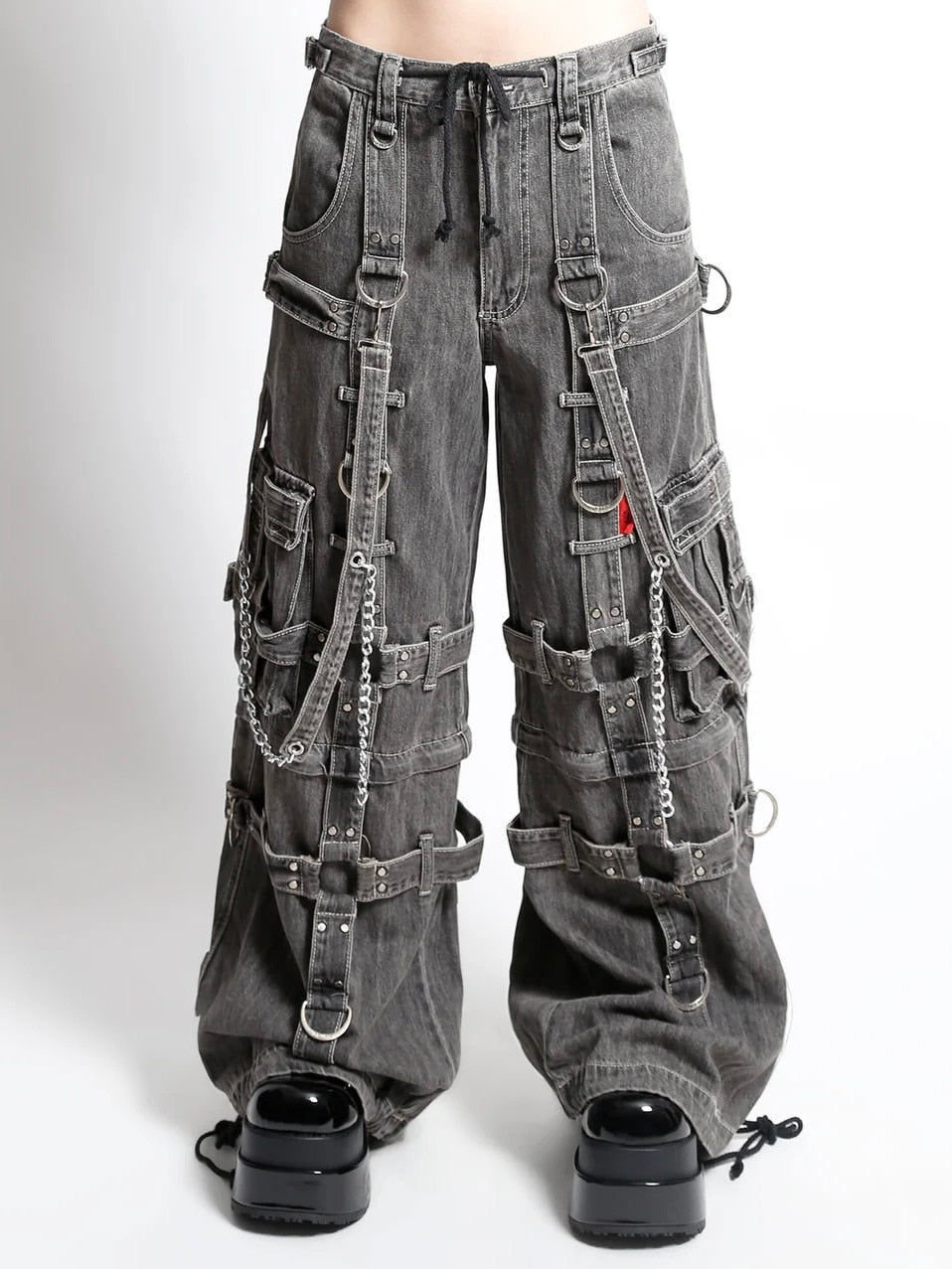 【TRIPP nyc】HARNESS DARKSTREET PANT[JM7142M] / 【トリップ エヌワイシー】ハーネスストラップボンテージポケットデニムワイドパンツ
