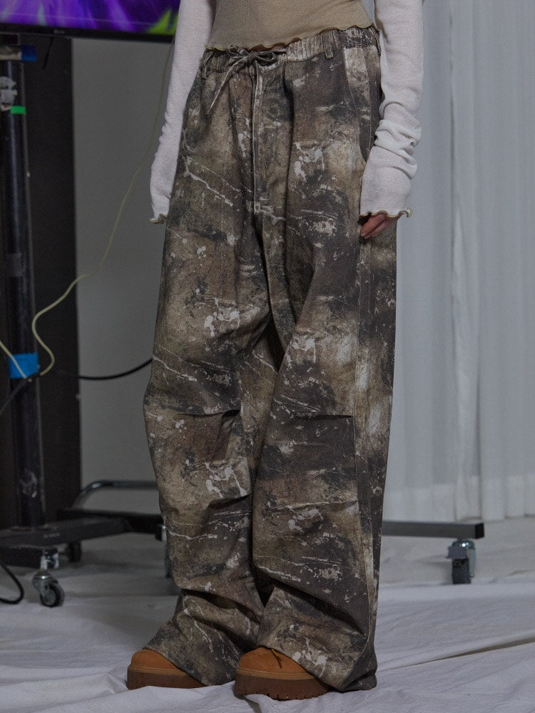 【GATELESS】SMUDGING DIRTY CARGO PANTS / 【ゲートレス】スマッジングダーティーカーゴパンツ