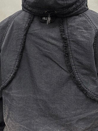 【BLR BLUER】Destroyed Gradation Washing Puffer Jacket