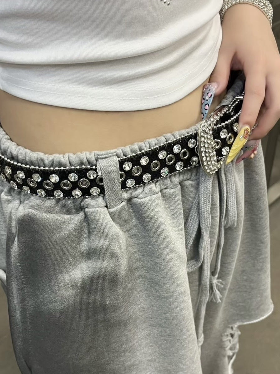 受注制【Never mind the XU】dirty damage sweat pants / 【エックスユードッグ】ダーティーダメージスウェットパンツ (2color)