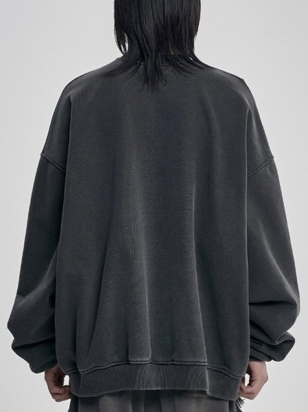 【AJOBYAJO】Twofold Wide Washed Sweatshirt / 【アジョバイアジョ】トゥーフォールドワイドウォッシュドスウェットシャツ１６