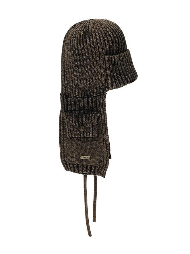 【AJOBYAJO】Washed Knit Trooper Hat / 【アジョバイアジョ】ウォッシュドニットトゥルーバーニット帽
