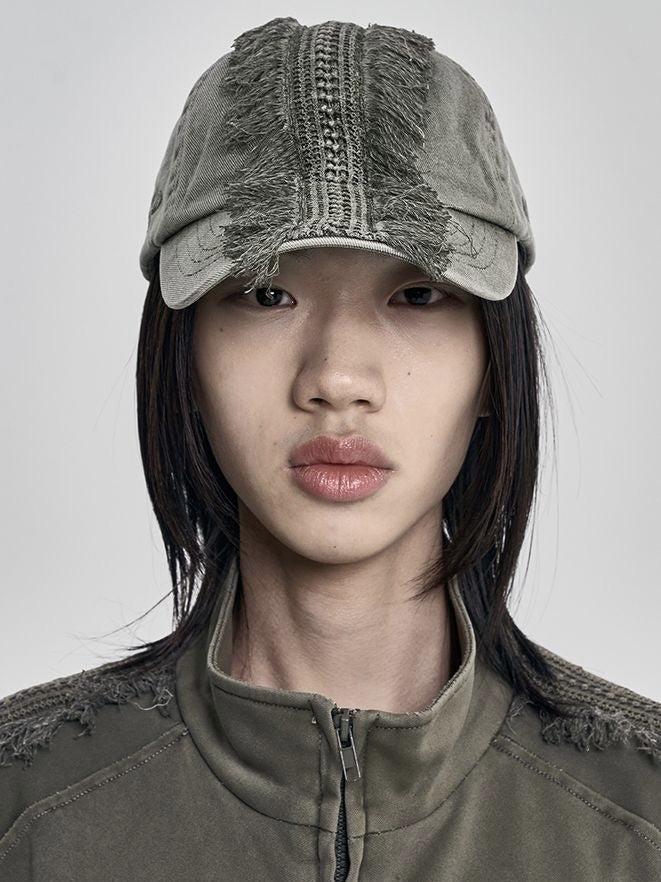 【AJOBYAJO】Lace Trimming Washed Cap / 【アジョバイアジョ】レーストリミングウォッシュドキャップ