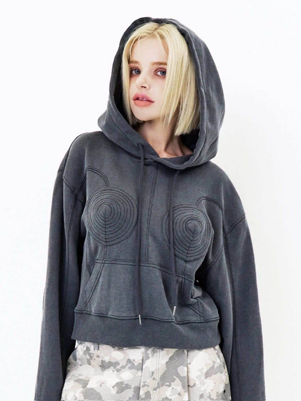 【E RIN AI E】JPG CORSET HOODIE