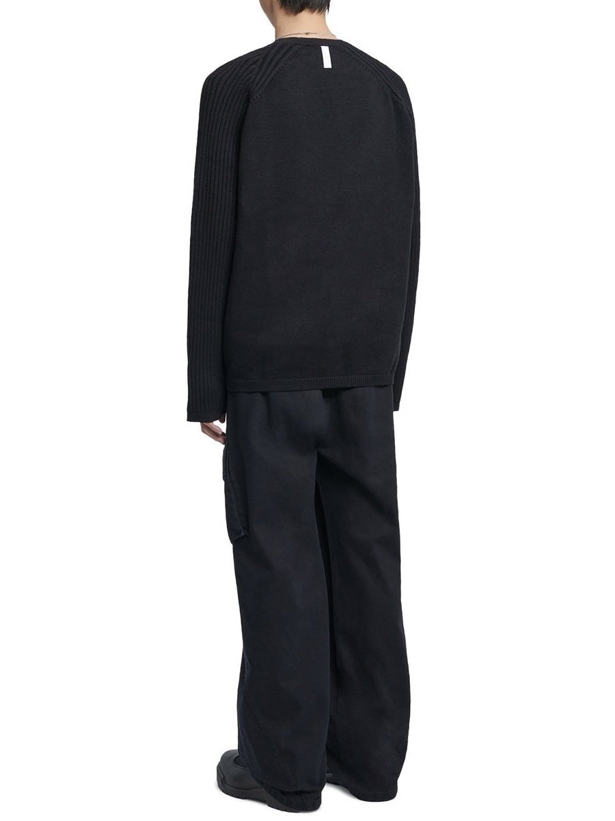 【NOMANUAL】DOUBLE ECHO WOOL KNIT