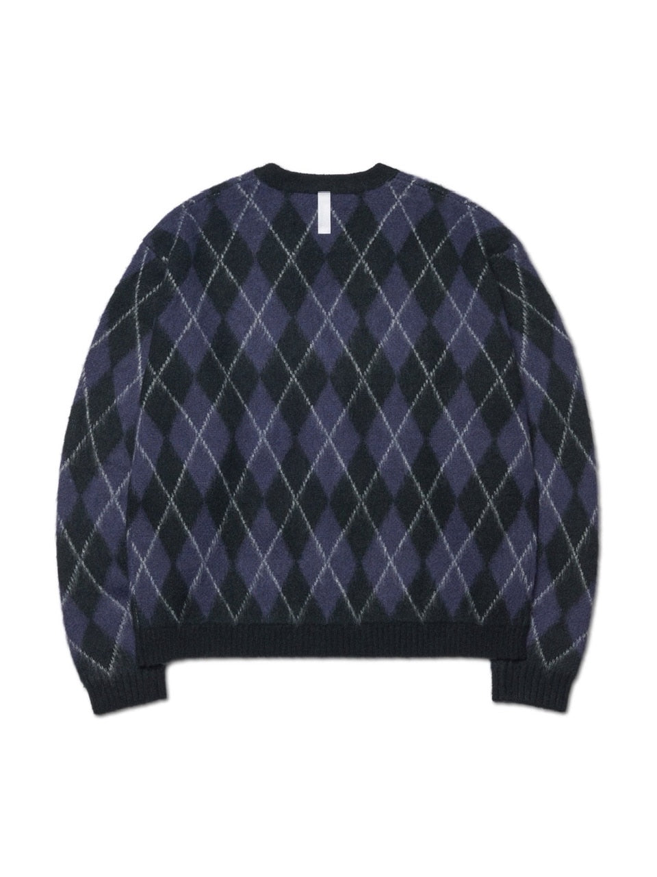 【NOMANUAL】ARGYLE HAIRY CARDIGAN