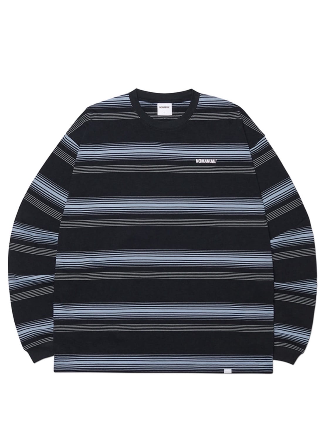 【NOMANUAL】NM STRIPED LONG SLEEVE TEE
