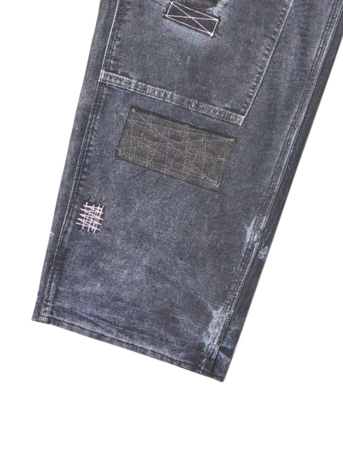 【NOMANUAL】PRINTED DOUBLE KNEE PANTS