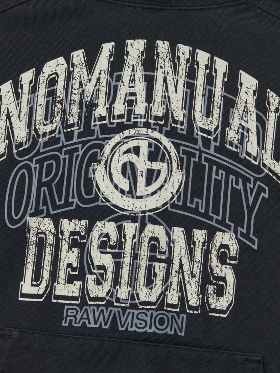 【NOMANUAL】LAYERED ARCH GRAPHIC HOODIE