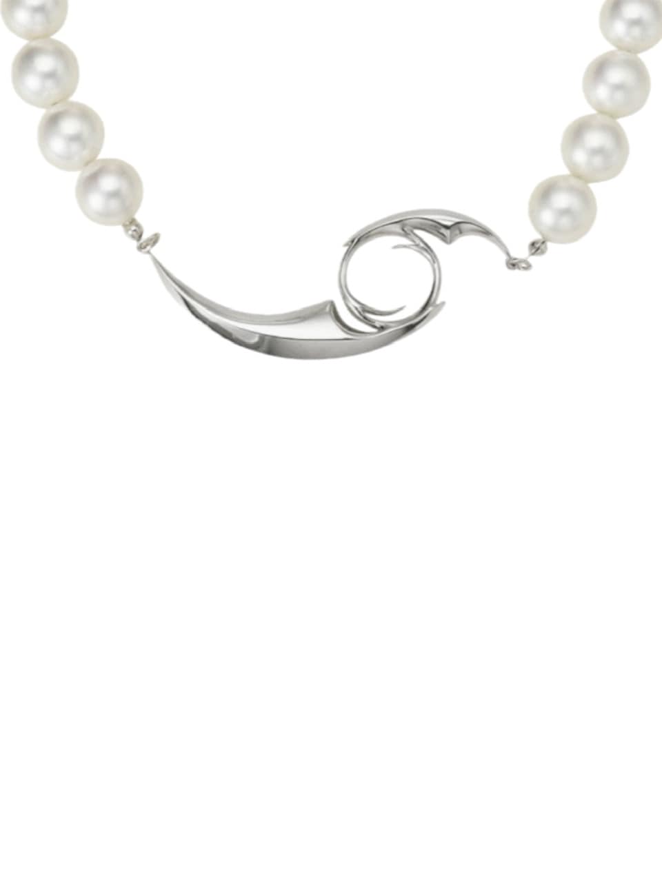 【PEG LEG】emblem pearls necklace