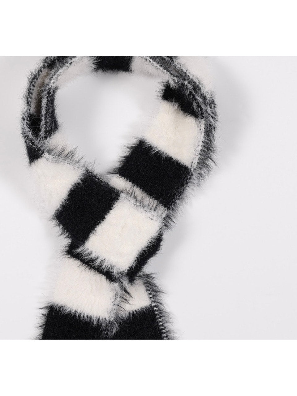 【FANCY X DUSTY】HUG STRIPE FUR MUFFLER / 【ファンシー X ダスティ】ハグストライプファーマフラー