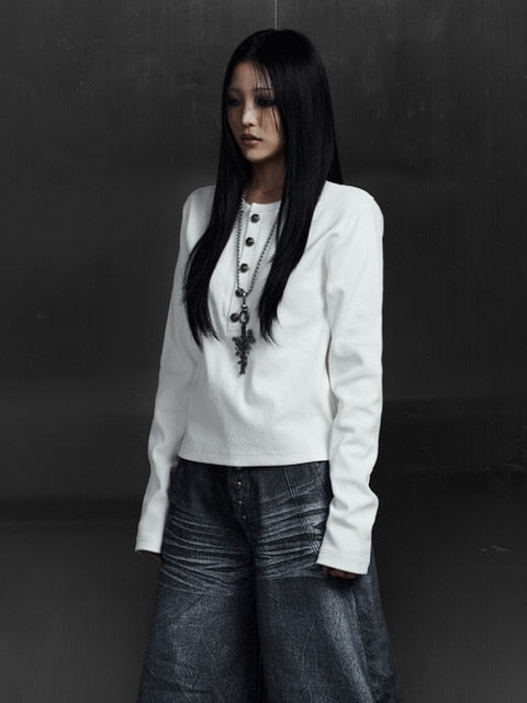 【Rosen Kreuz】TIGHT RIB LONG SLEEVE