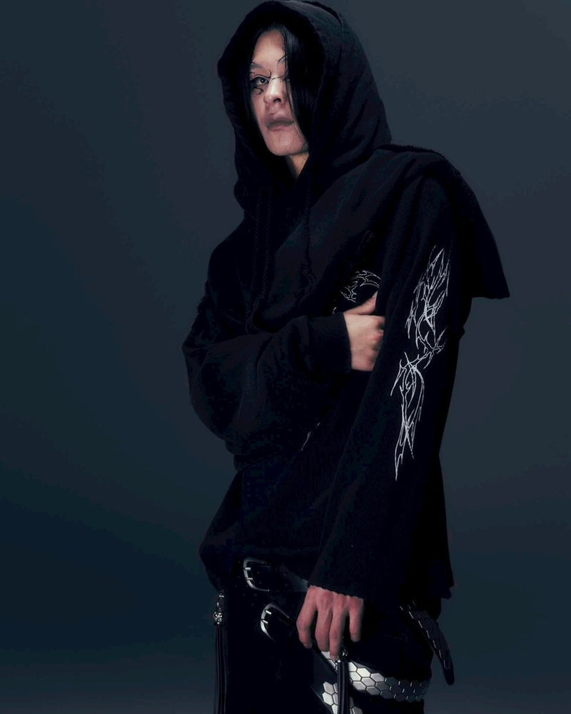 【DIG YOUR OWN GRAVE】DOUBLE FADE HOODIE /【ディグユアオウングレイブ】レイヤードフェードプルオーバーパーカー