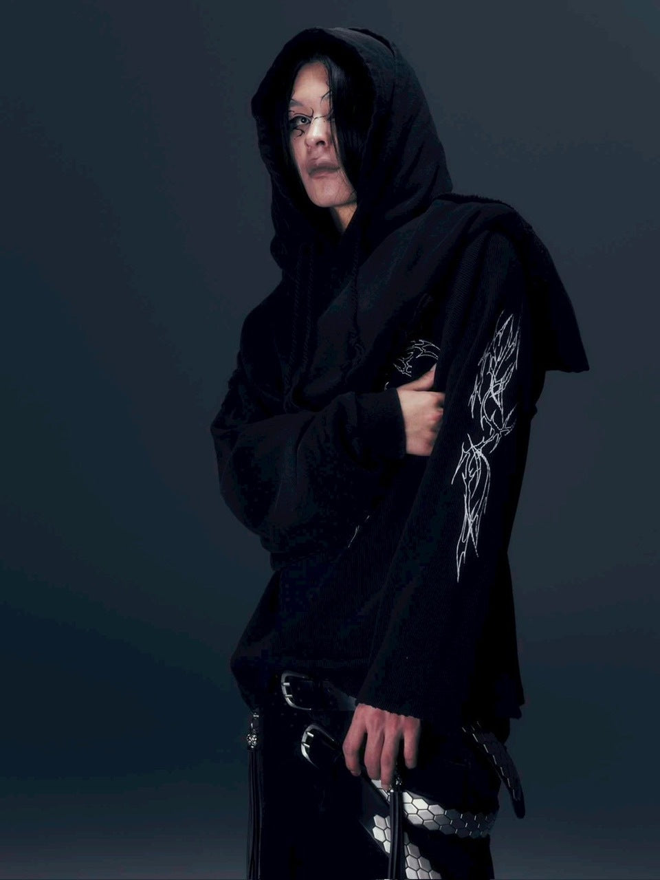 【DIG YOUR OWN GRAVE】DOUBLE FADE HOODIE /【ディグユアオウングレイブ】レイヤードフェードプルオーバーパーカー